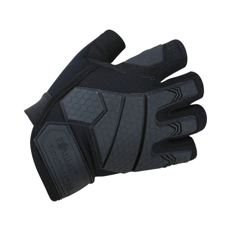 KombatUK - Alpha Fingerless Tactical Gloves Black