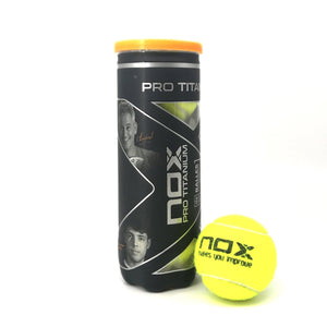 NOX - Pro Titanium | 3 Padel balls can