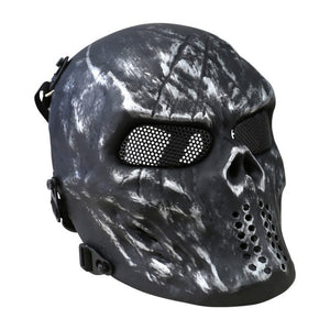 KombatUK - Skull mesh mask | Gunmetal