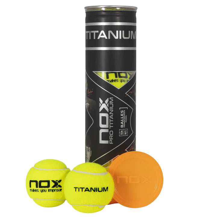 NOX - Pro Titanium | 4 Padel balls can